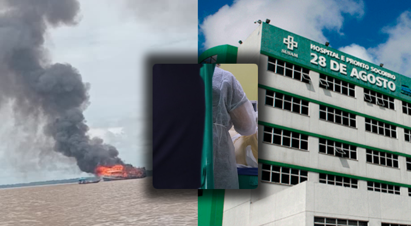 Jovem luta pela vida após explosão de embarcação no Amazonas