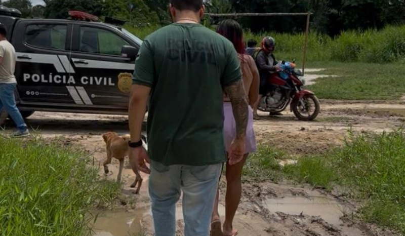 foto divulgação pc-am sobre prisão de mulher suspeita de tortura e tráfico em tefé