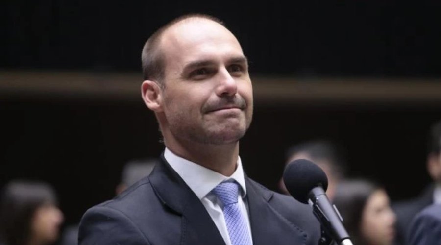 Eduardo Bolsonaro em pronunciamento sobre a lei magnitsky e possíveis sanções dos estados unidos contra alexandre de moraes