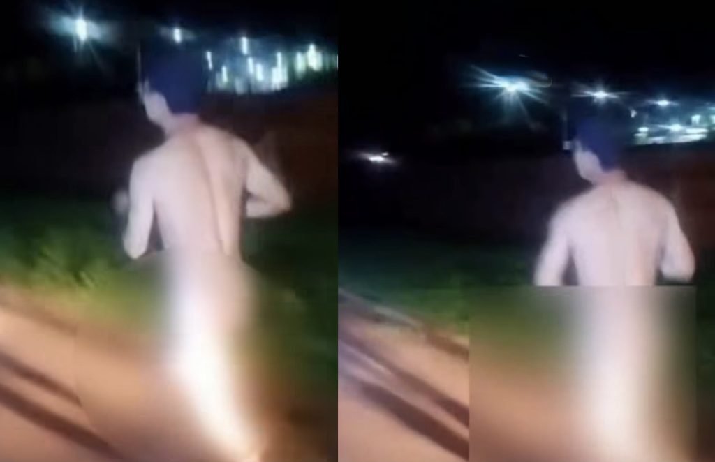 homem correndo nu em manacapuru após ser acusado de roubo