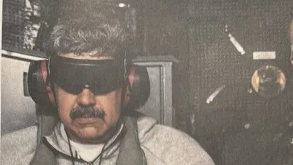 foto de nicolas maduro durante audiência judicial