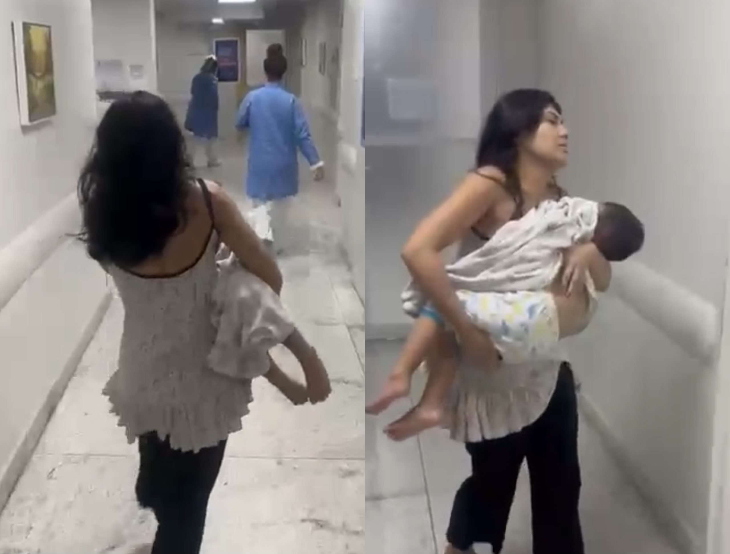 Vídeo mostra mãe desesperada com filho inconsciente no colo no Hospital Santa Júlia e família denuncia falta de atendimento