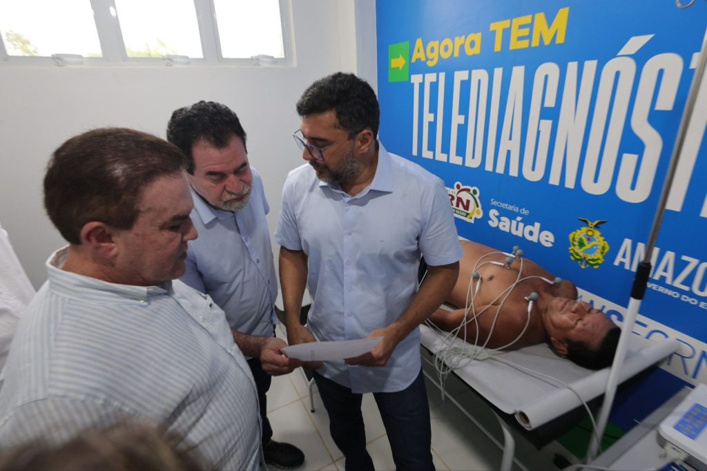 imagem da inauguração das salas de telessaúde em santa isabel do rio negro