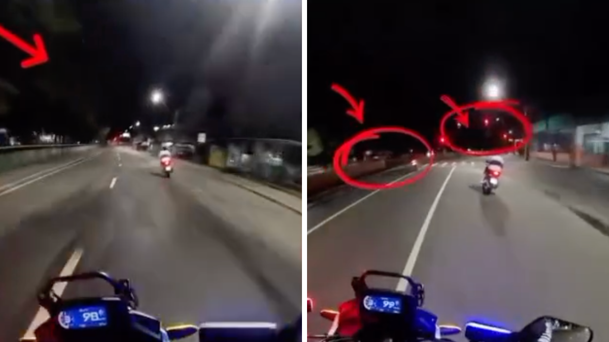 Imagem do acidente de motocicleta envolvendo adolescente na zona oeste de Manaus