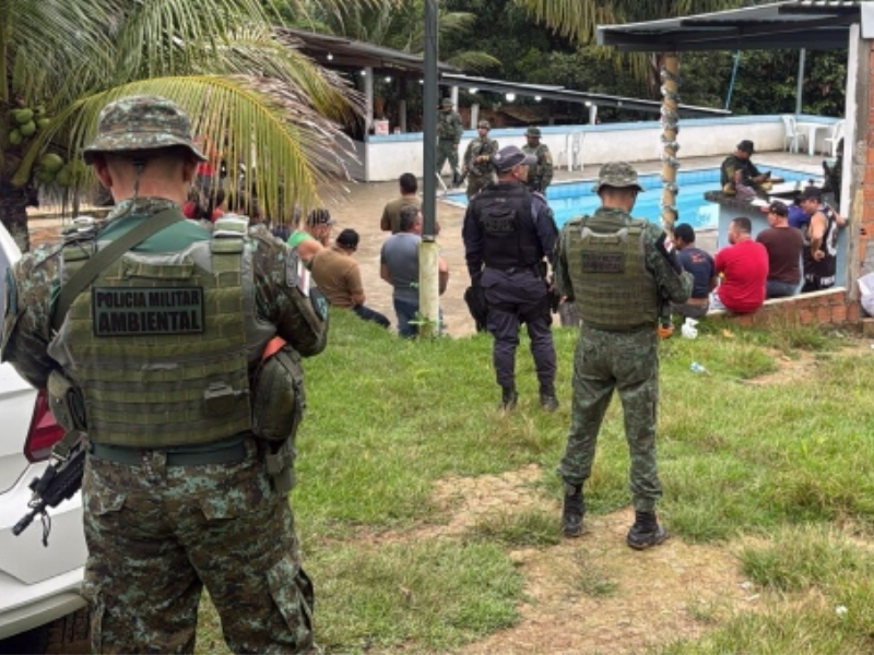 Imagem de rinha de galos desarticulada na zona Leste de Manaus