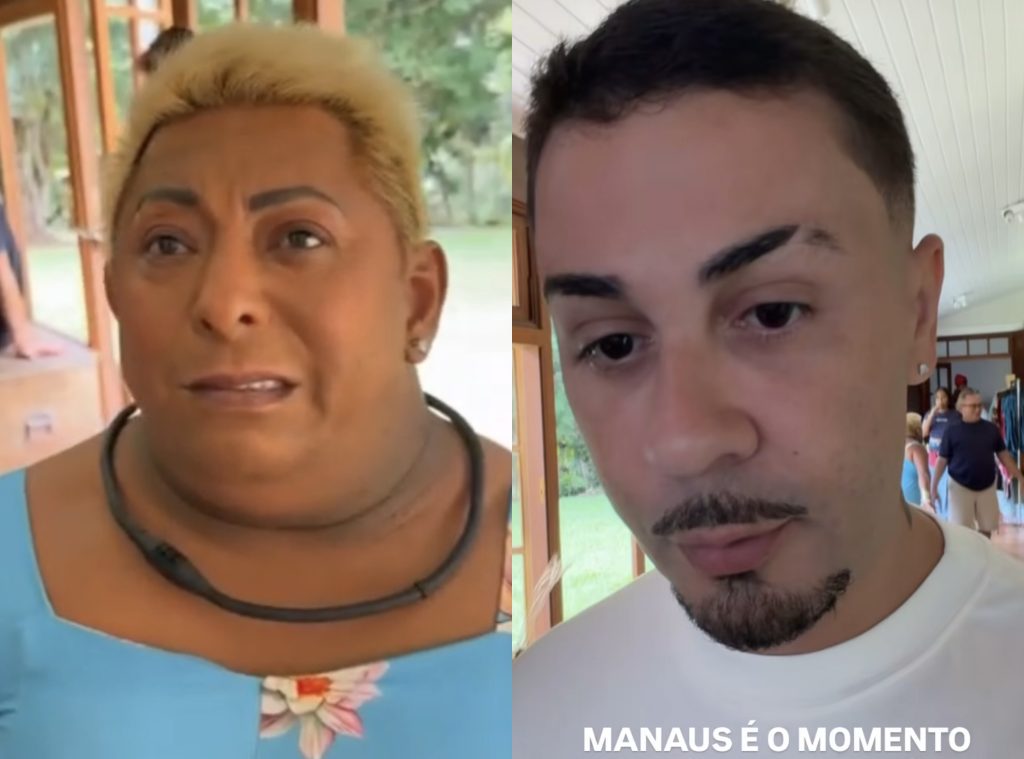 Influenciador Carlinhos Maia e Patixa Teló em conversa sobre a medida do Ministério Público no Amazonas
