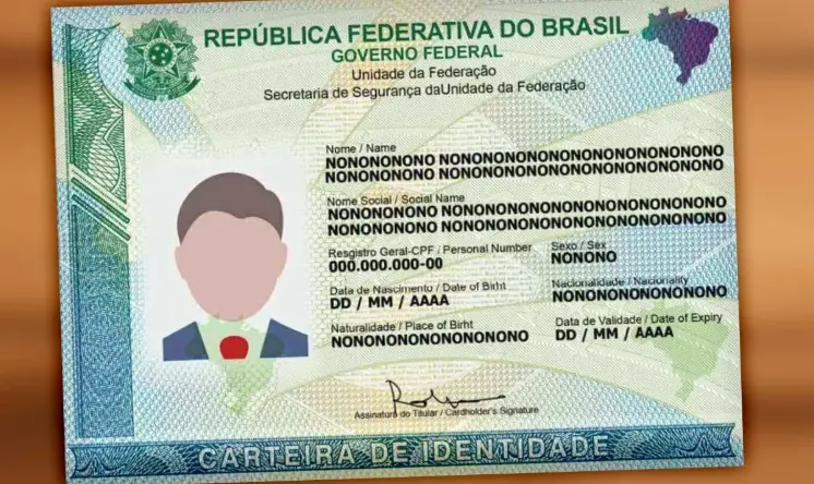 imagem ilustrativa sobre a carteira de identidade nacional