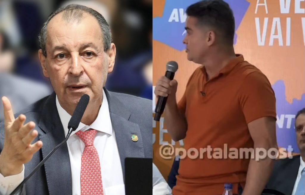 O prefeito David Almeida durante anúncio de sua pré-candidatura ao governo do estado do Amazonas