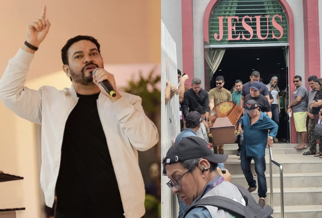 Velório do cantor gospel fernando grândez em Manaus, amigos e familiares prestam homenagens.