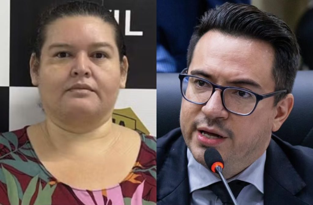 Lucila Meireles Costa, ex-assessora do vereador Rodrigo Guedes, presa durante operação policial
