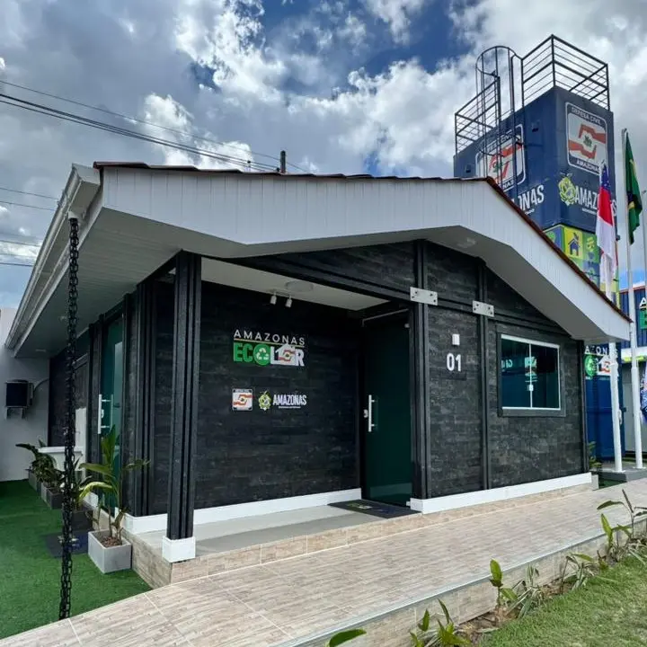 modelo de moradia sustentável do projeto amazonas ecolar em manaus