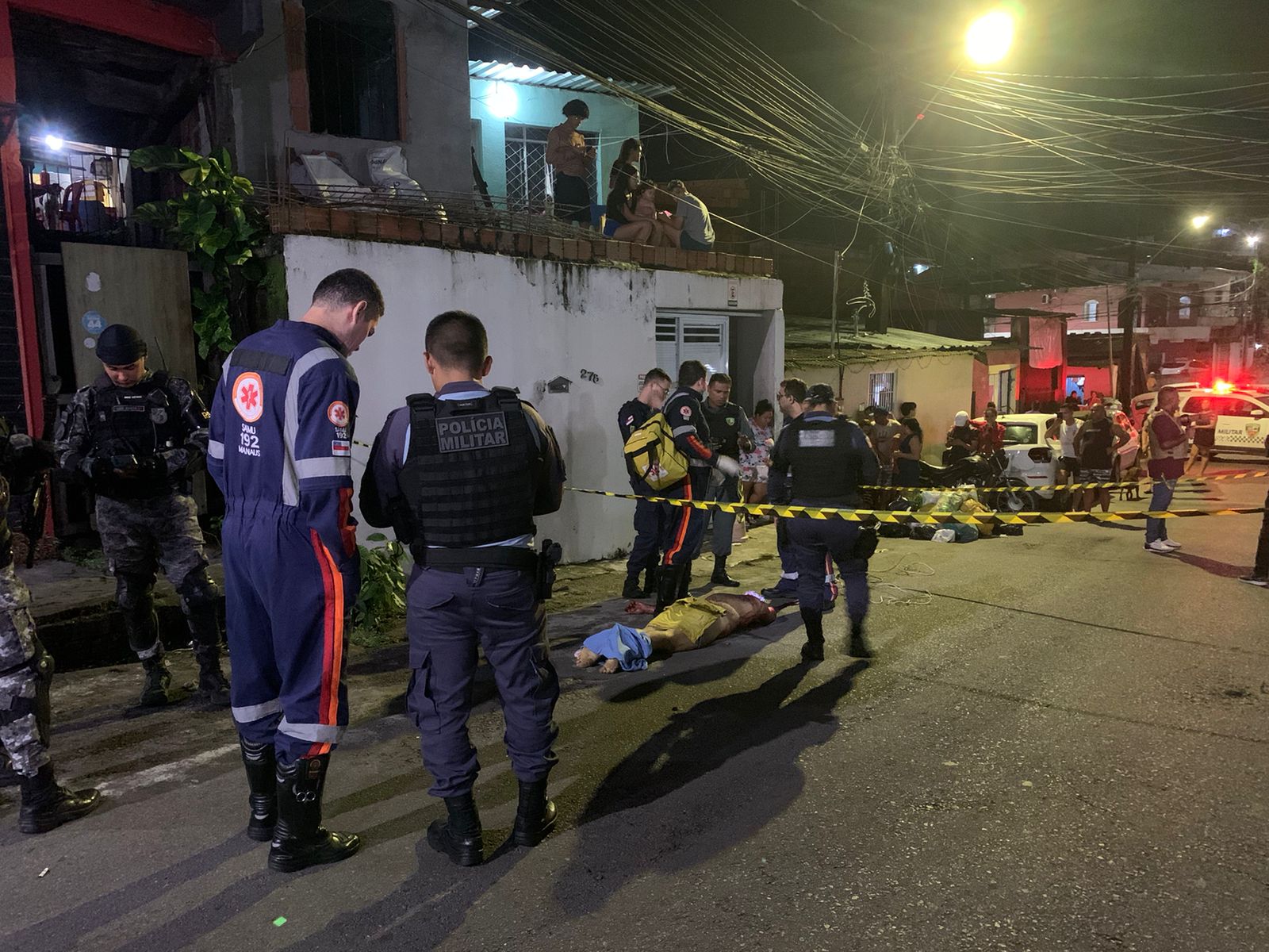 imagem de um crime em manaús
