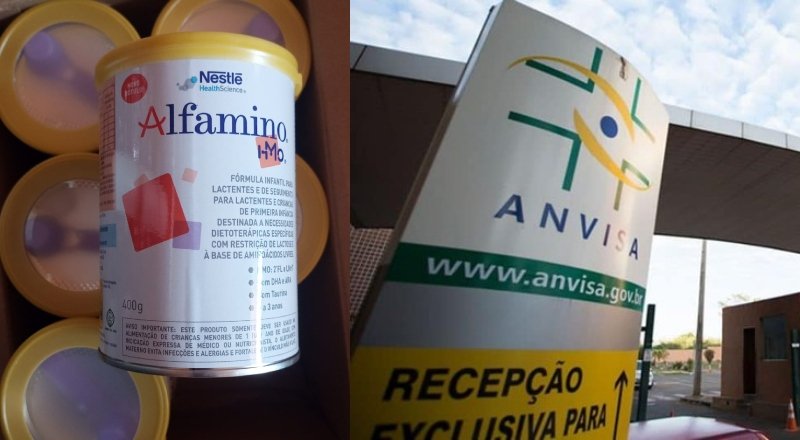 foto divulgação sobre a suspensão da venda da fórmula infantil Alfamino