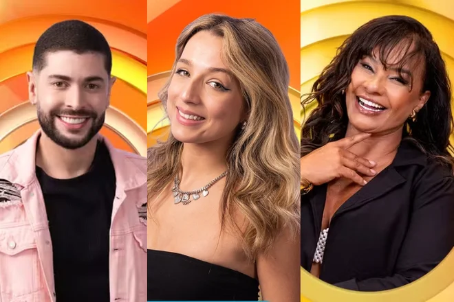 formação do quinto paredão do big brother brasil 26 com marcelo solange couto e samira