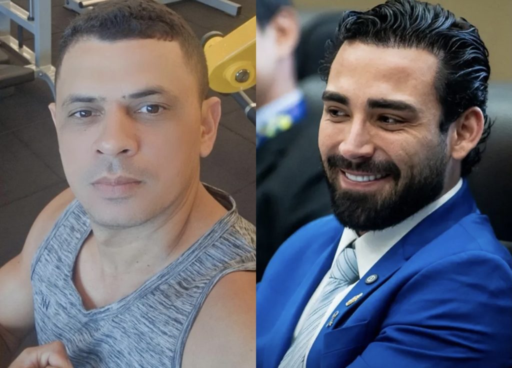 Vereador Eurico Tavares e líder comunitário Adhan Willes em debate sobre processo judicial em Manaus