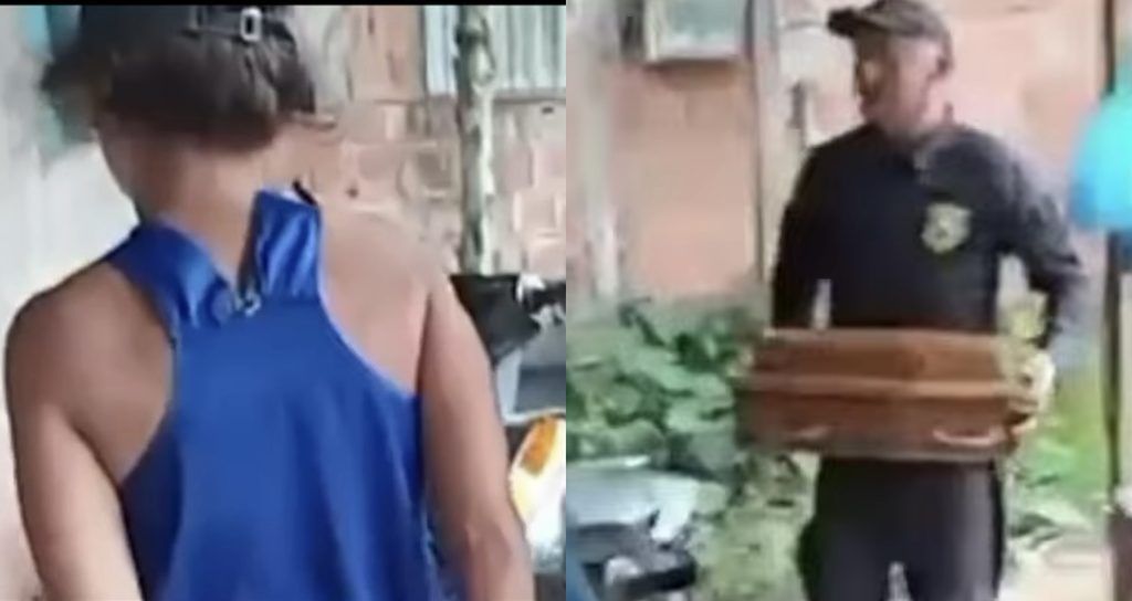 Policiais civis e militares em operação policial no município de Autazes no interior do Amazonas.