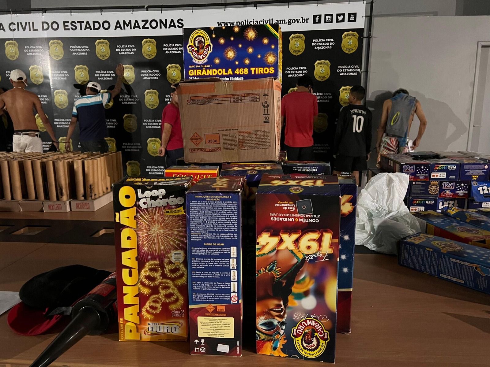 Imagem da operação das Forças de Segurança do Amazonas