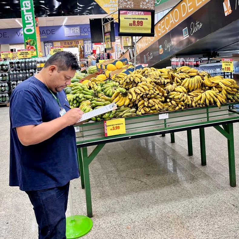 foto da pesquisa do procon sobre cesta básica em manaus