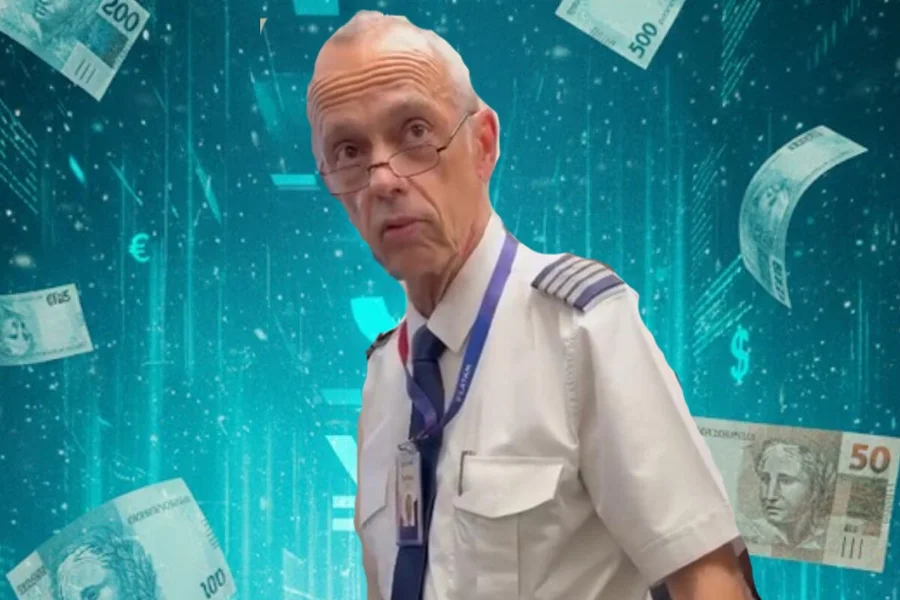 Foto divulgação sobre o piloto da Latam preso por pedofilia