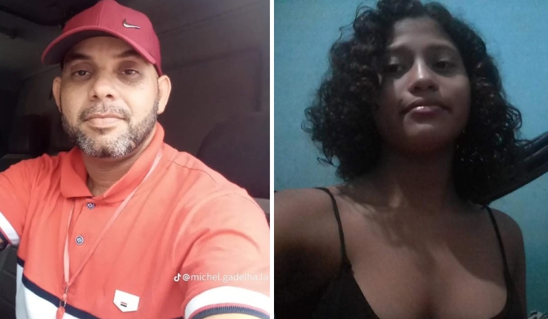 Fotos de uma adolescente e um homem desaparecidos na zona leste de Manaus acompanhadas de contatos da Polícia Civil