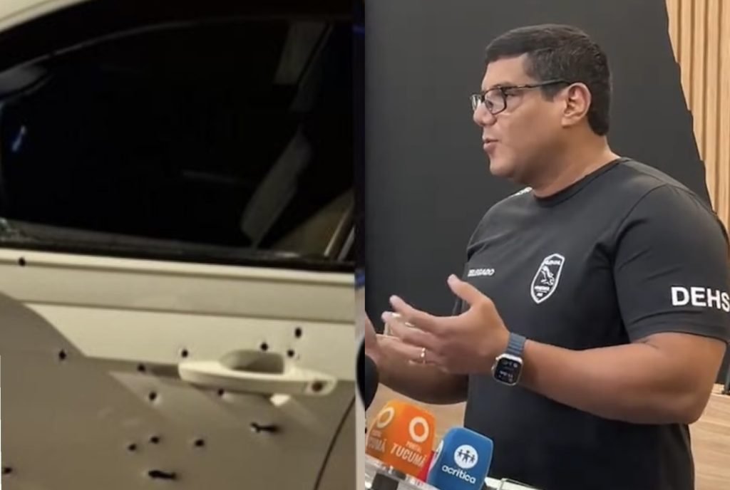 Confronto entre policiais e suspeito em Manaus