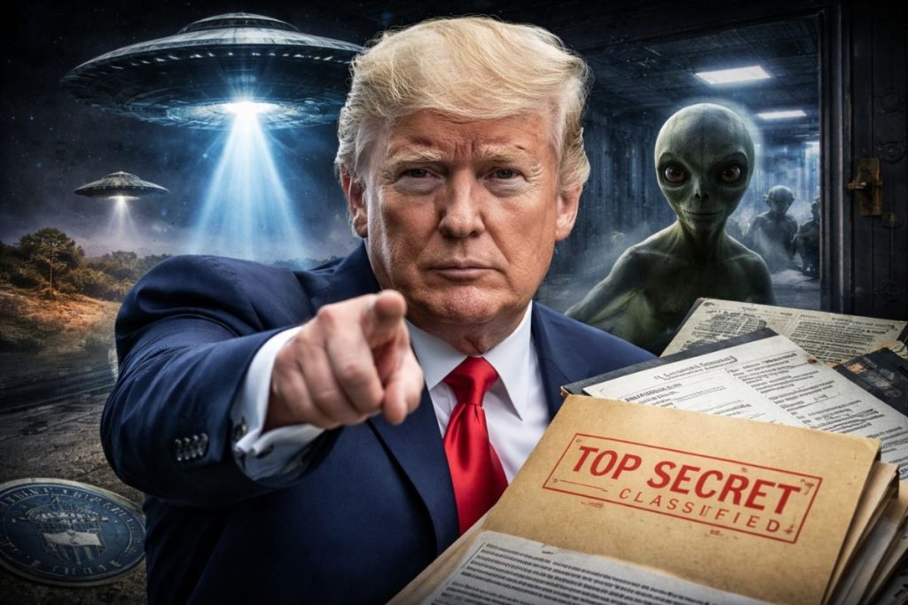 Donald Trump anuncia divulgação de arquivos sobre alienígenas