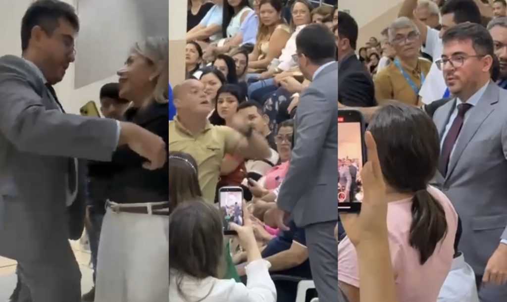 foto do vereador rodrigo guedes durante a abertura dos trabalhos na câmara