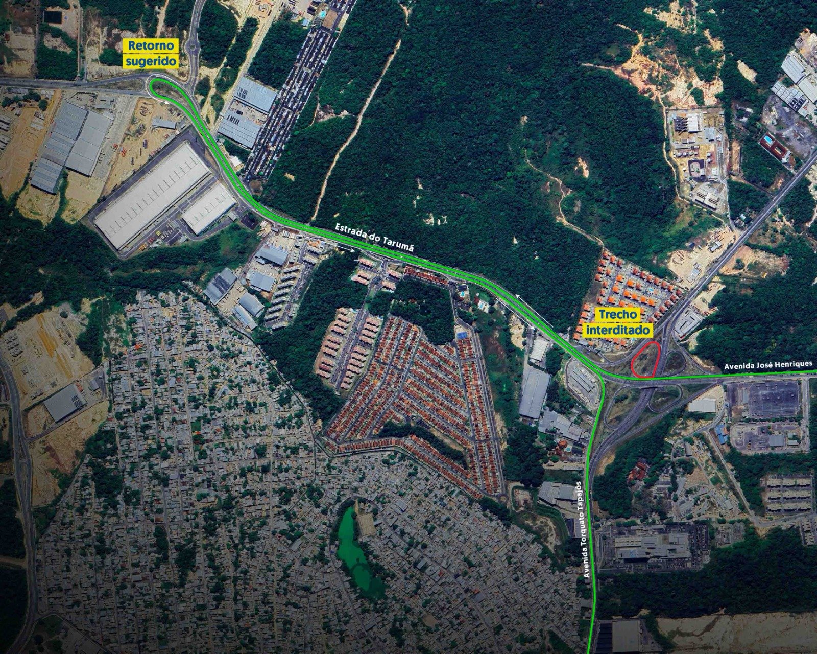 intervenções no rapidão rodoanel de manaus