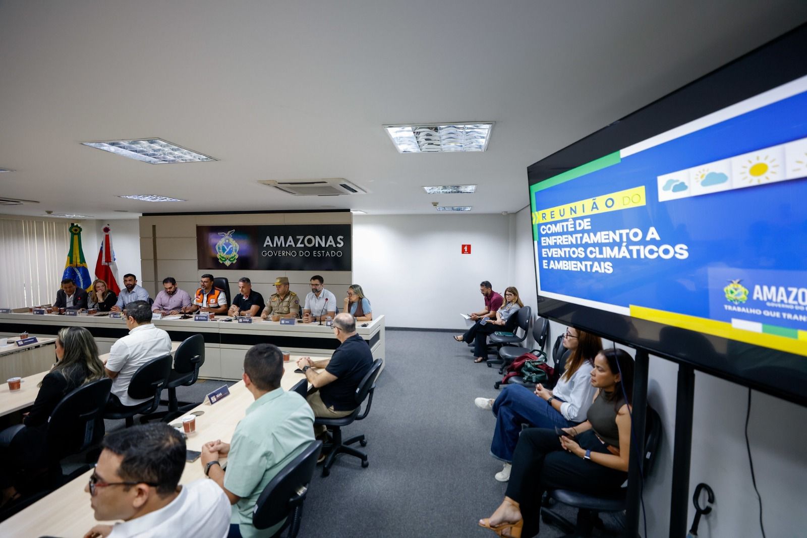 Reunião do Comitê Permanente de Enfrentamento a Eventos Climáticos no Amazonas