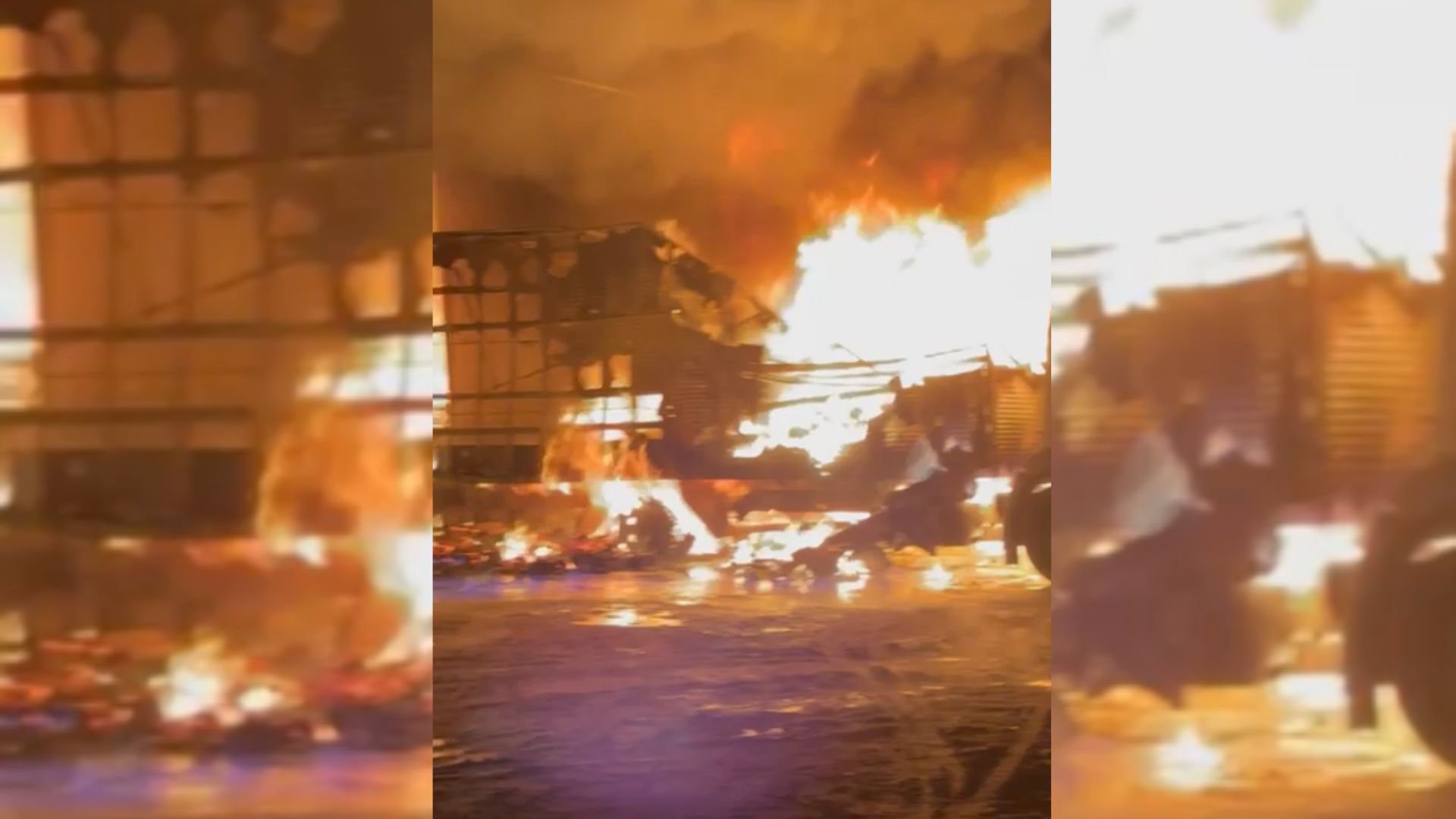 incêndio em galpão de logística no Tarumã, Manaus