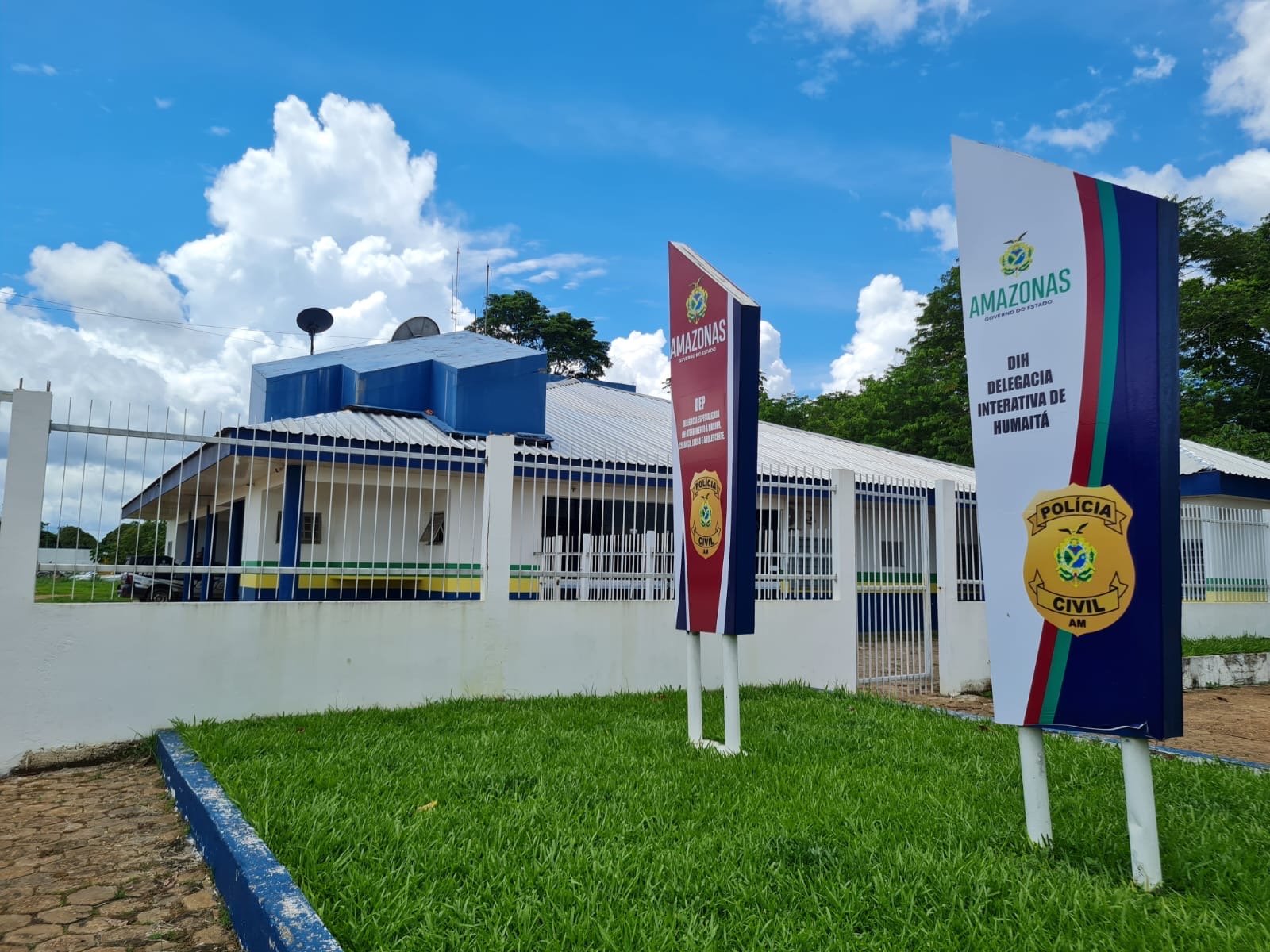 fachada da delegacia de polícia civil no município de humaitá no interior do amazonas