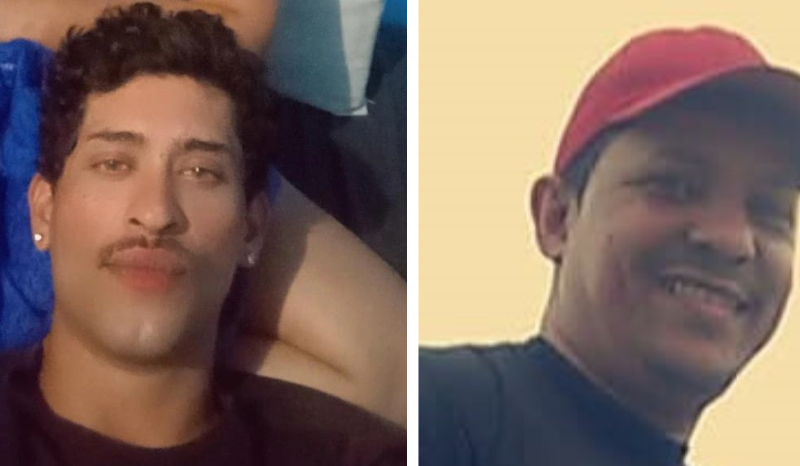 Cartaz com fotos de Anderson Tailon da Silva Paixão e Gilson Ribeiro de Souza divulgadas pela Polícia Civil para buscas em Manaus.