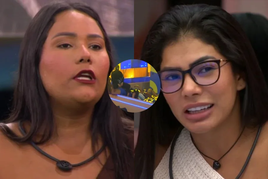 beijo de chaiany e marciele na piscina de bolinhas durante festa do bbb26