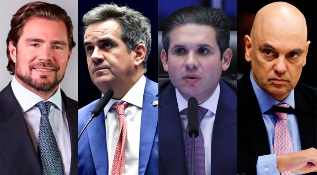 Registro de mensagens da Polícia Federal sobre o banqueiro Daniel Vorcaro e autoridades parlamentares em investigação oficial.