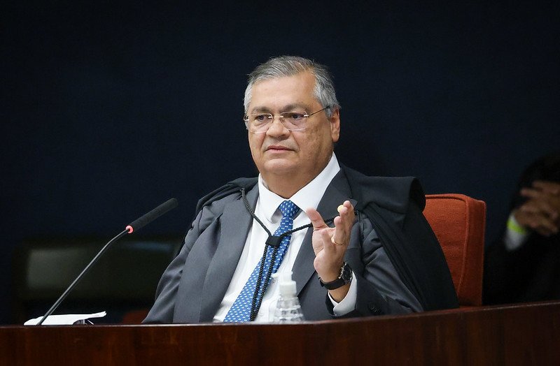 Vista externa do edifício sede do Supremo Tribunal Federal STF em Brasília