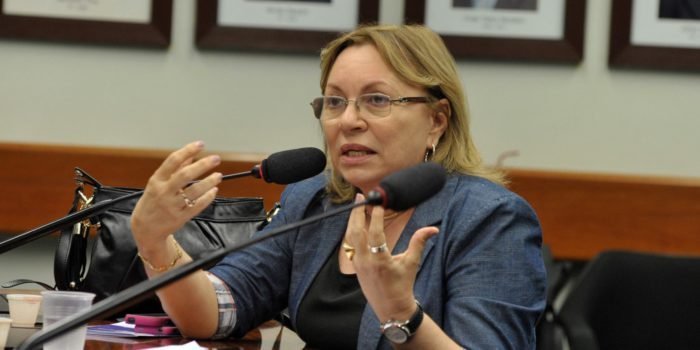 Deputada federal Gorete Pereira em foto oficial para divulgação.