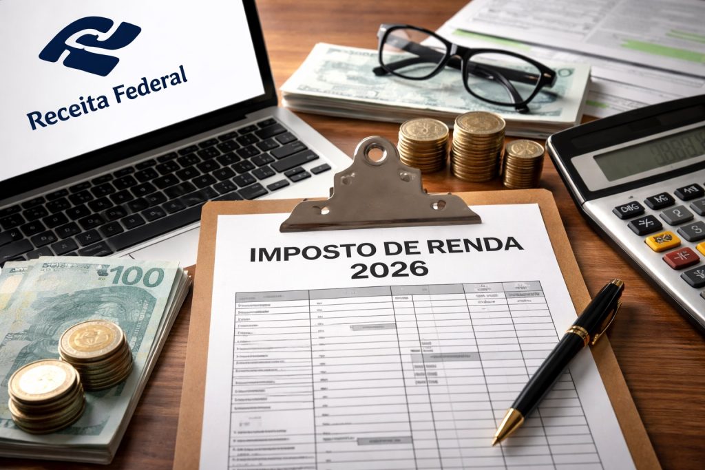 ilustracao sobre as novas regras da declaracao do imposto de renda 2026