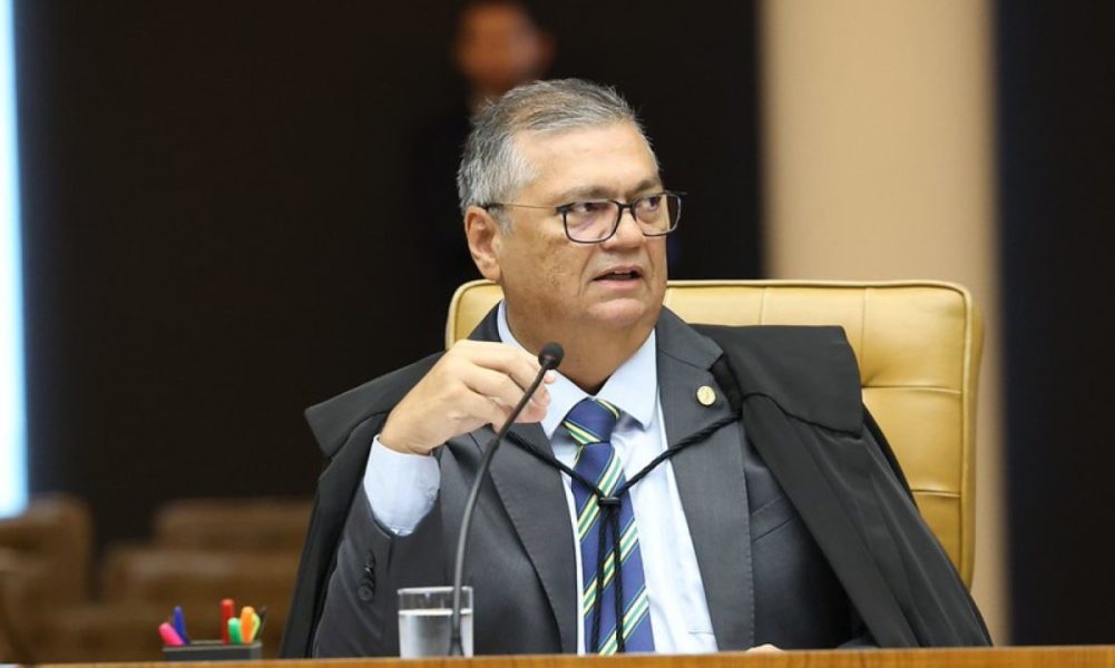 Ministro do STF Flávio Dino em sessão oficial do tribunal.
