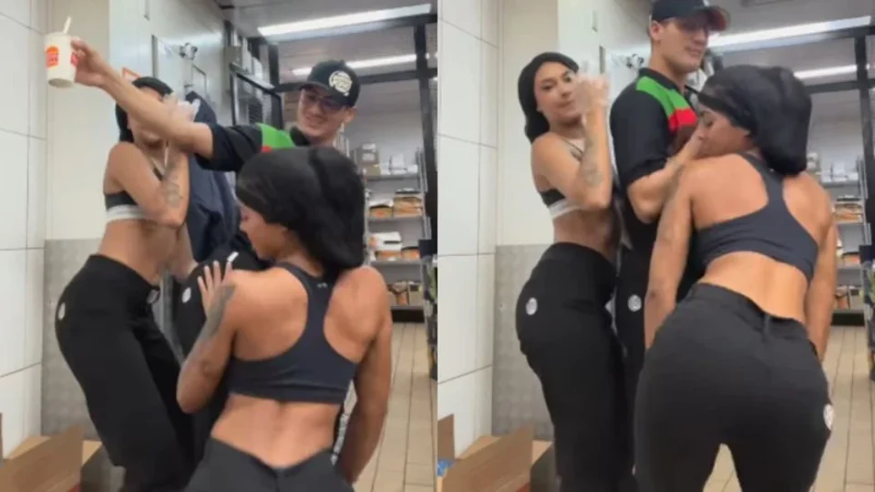 Funcionários do Burger King dançando durante o expediente em vídeo que viralizou nas redes sociais