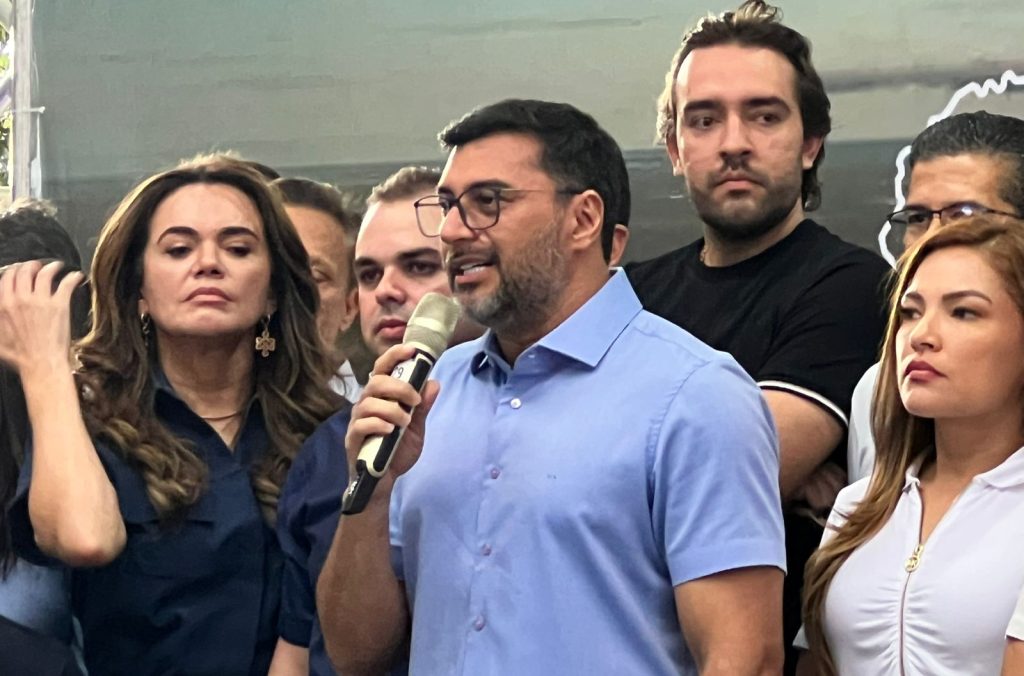governador wilson lima durante coletiva de imprensa sobre a continuidade de seu mandato no amazonas
