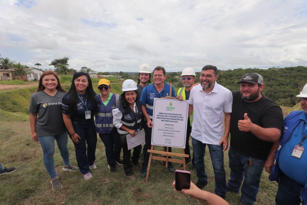 Governador Wilson Lima visita obras de infraestrutura e saúde no município de Rio Preto da Eva