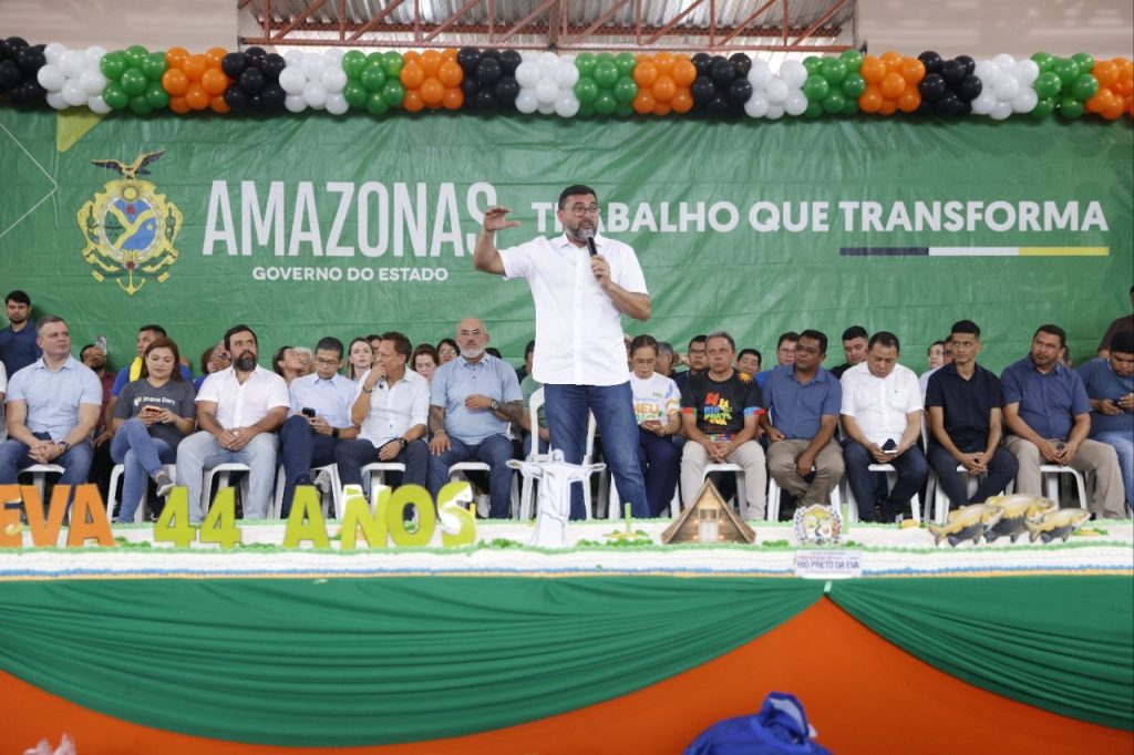 Governador Wilson Lima visita obras de infraestrutura e saúde no município de Rio Preto da Eva