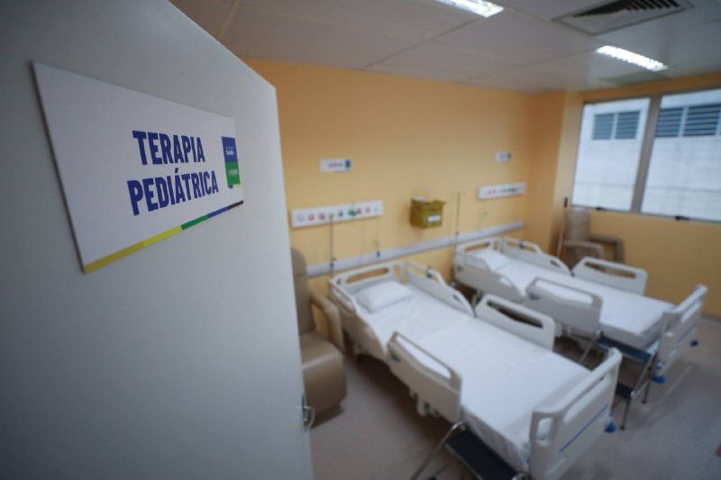 Governador Wilson Lima na cerimonia de inauguracao do Hospital do Sangue Idenir de Araujo Rodrigues em Manaus Amazonas