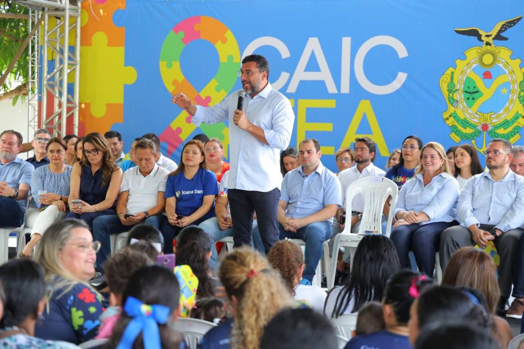 Governador Wilson Lima inaugura centro de atendimento para crianças com autismo Caic TEA em Manaus.