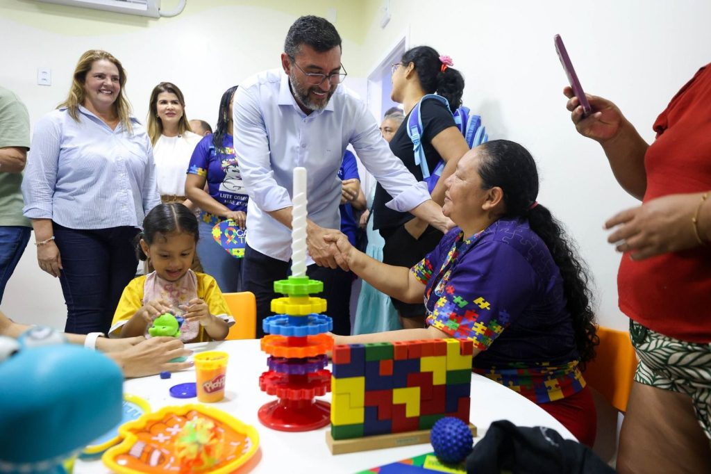 Governador Wilson Lima inaugura centro de atendimento para crianças com autismo Caic TEA em Manaus.