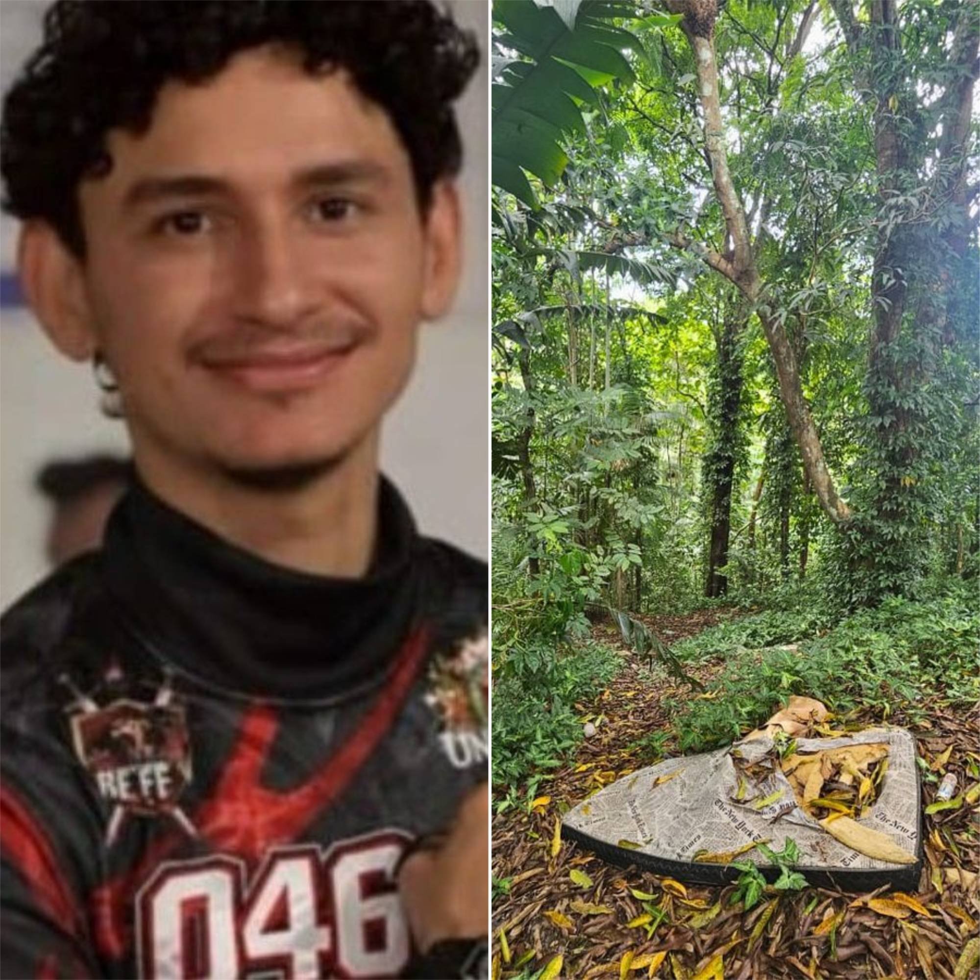 Local de mata onde corpo de motociclista de aplicativo foi encontrado no bairro Planalto em Manaus