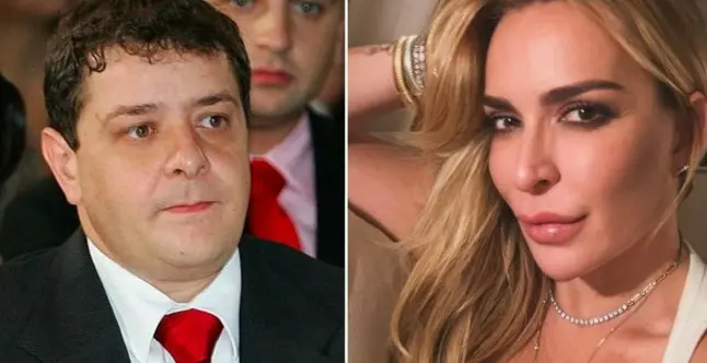 o filho do presidente lula lulinha ao lado da empresaria roberta luchsinger em foto de reprodução