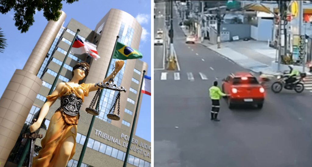 Paratleta Marleide Sales sendo atendida após sofrer atropelamento durante uma corrida de rua no bairro Adrianópolis em Manaus