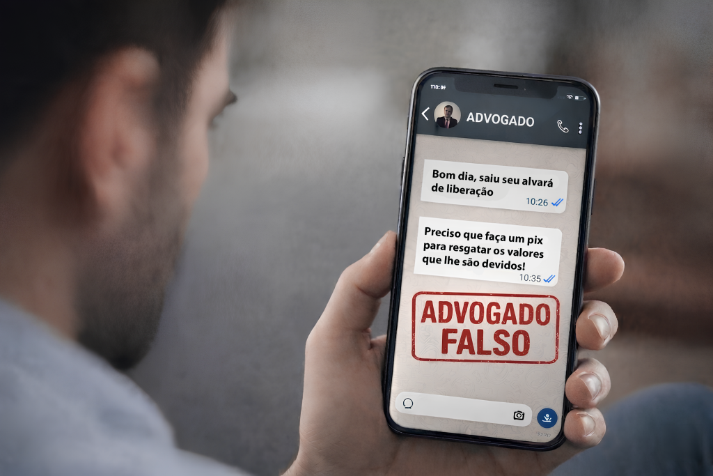 martelo da justiça sobre mesa de madeira representando decisão judicial contra instituição financeira por fraude via pix
