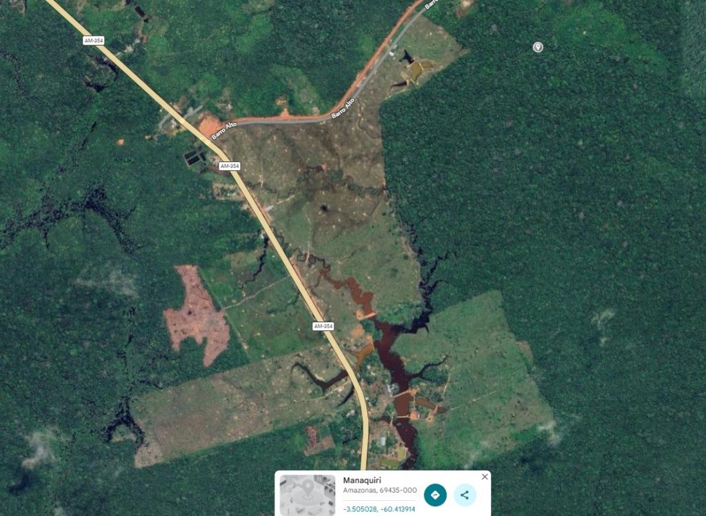 Fachada ou símbolo do Ministério Público do Amazonas em contexto de fiscalização ambiental contra desmatamento em Manaquiri.